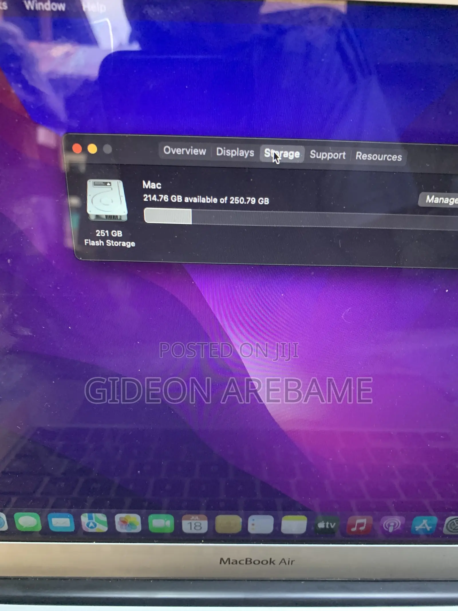 Laptop Apple MacBook Air 2017 8GB Intel Core i5 SSD 256GB