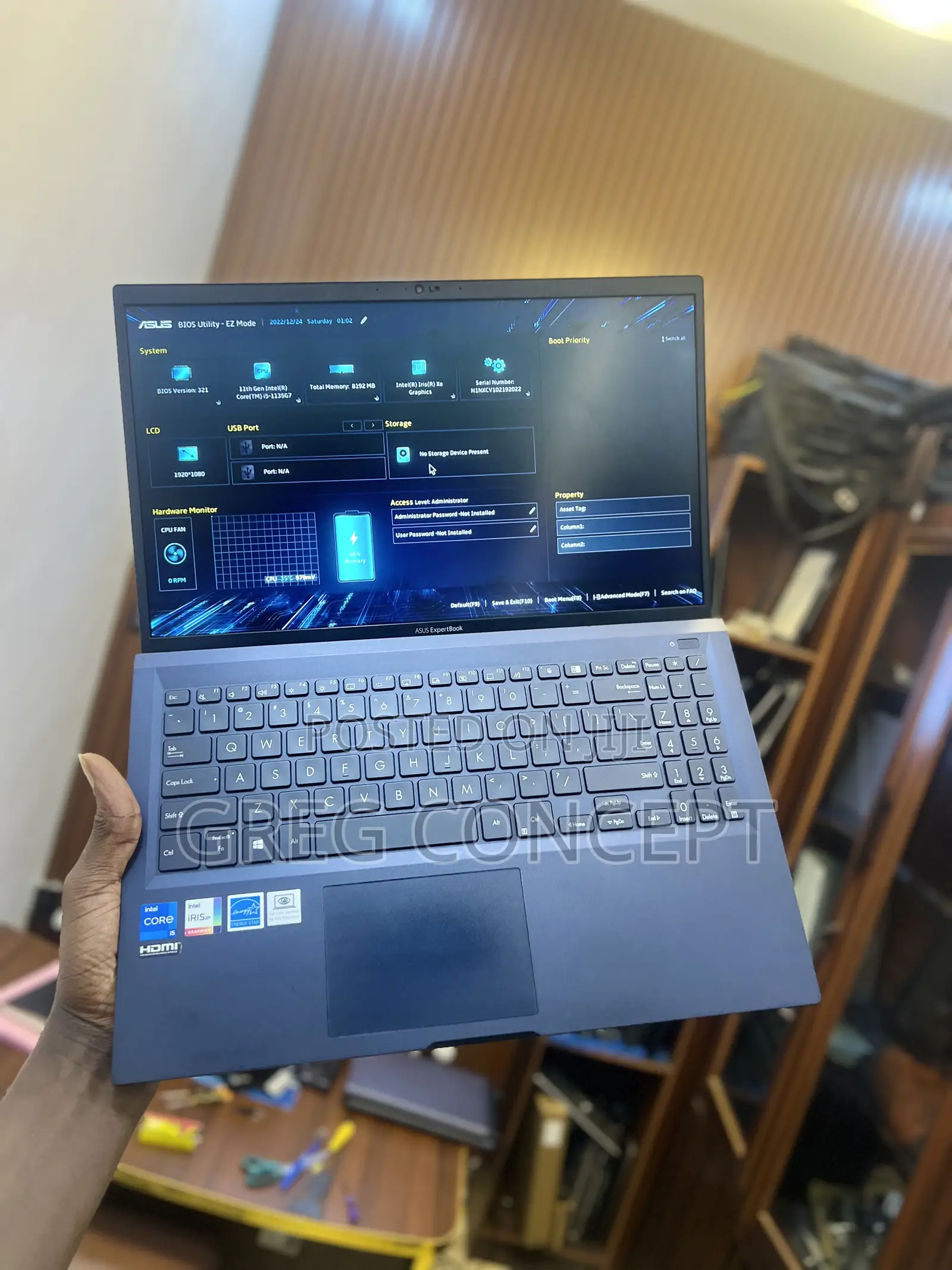 Laptop Asus ExpertBook B1 16GB Intel Core i5 SSD 512GB