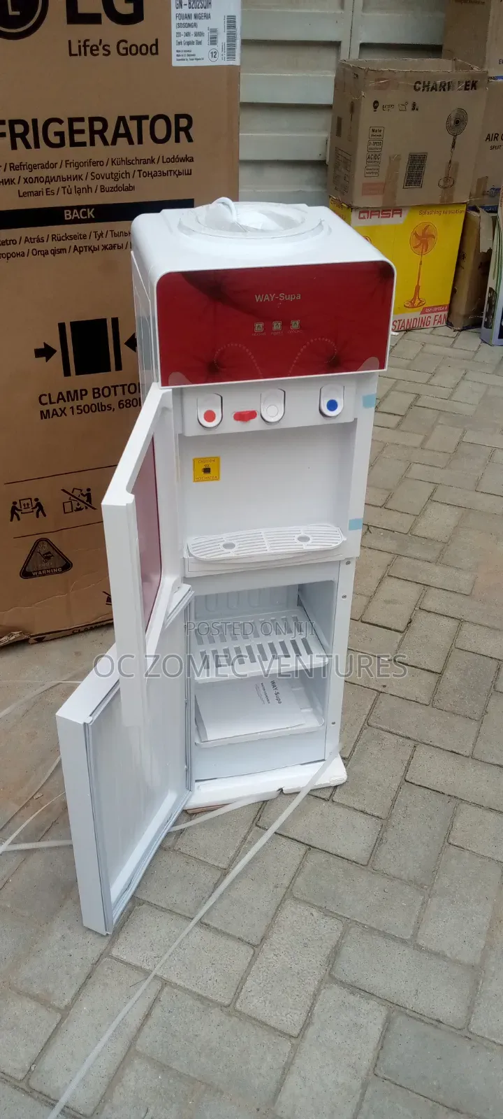 Water Dispenser With Refrigerator.