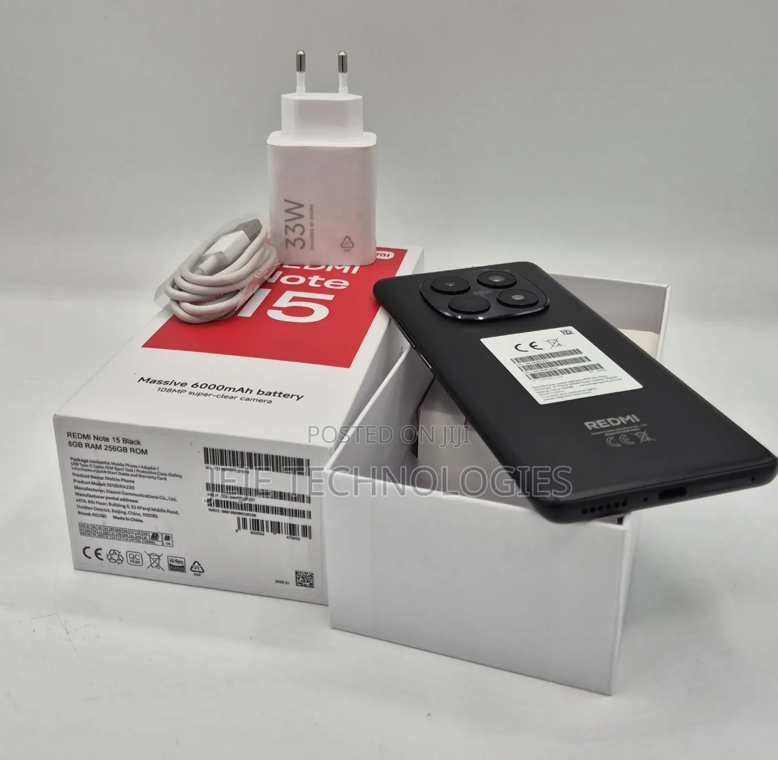 Xiaomi Redmi Note 15 256 GB Black