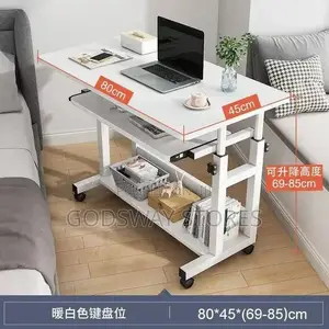 Adjustable Computer Desk With Wheels