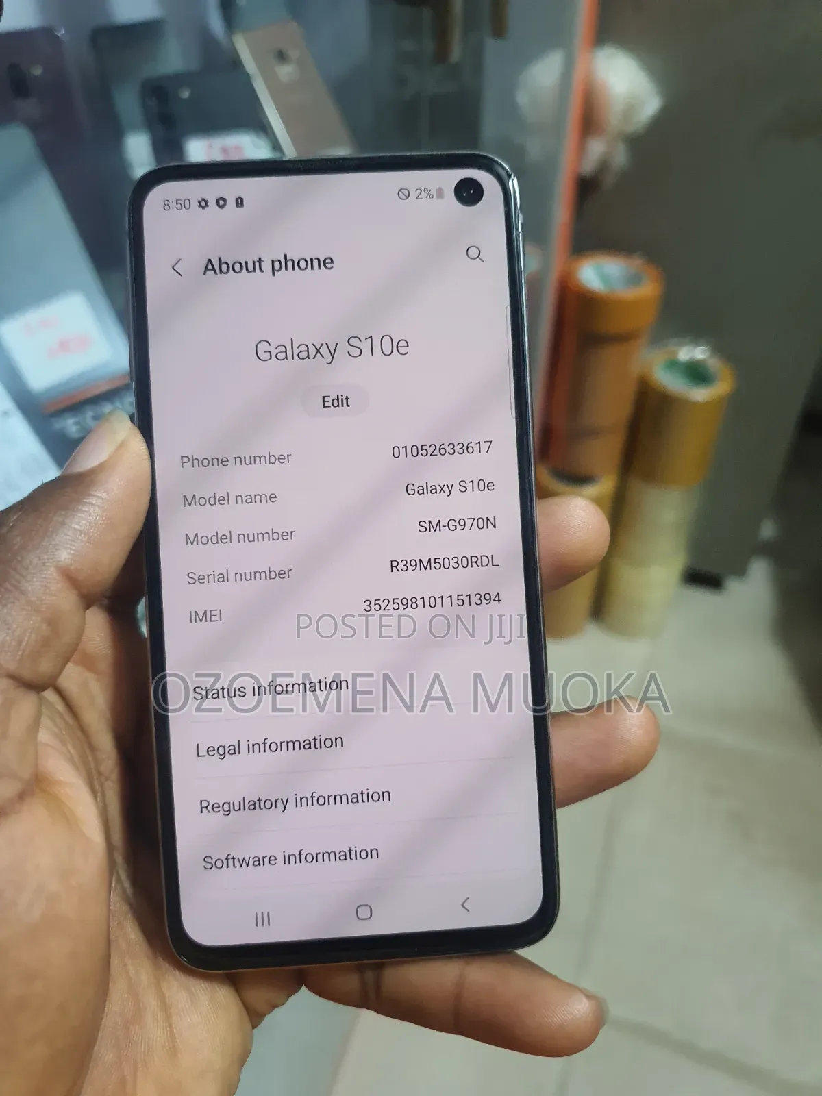 Samsung Galaxy S10e 128 GB White