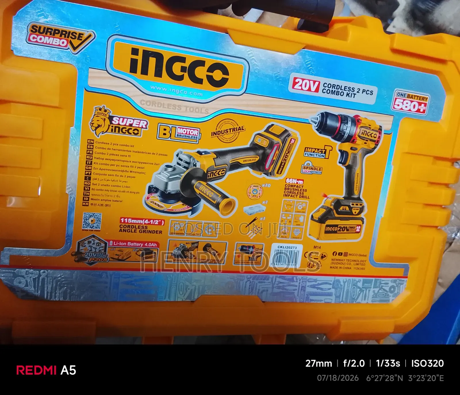Cordless 2 PCS Combo Kit