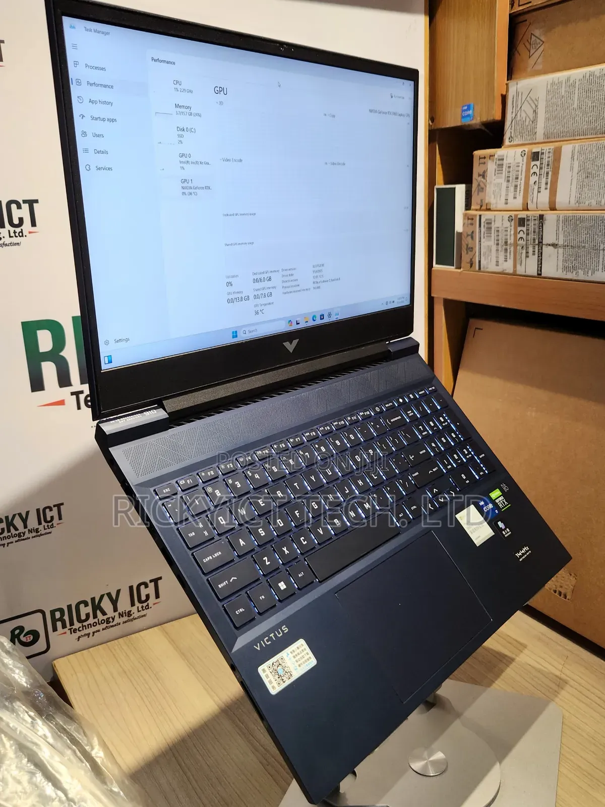 Laptop HP Victus 16 16GB Intel Core i7 SSD 512GB