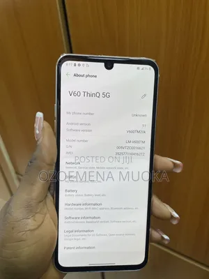 LG V60 ThinQ 5G 128 GB Black