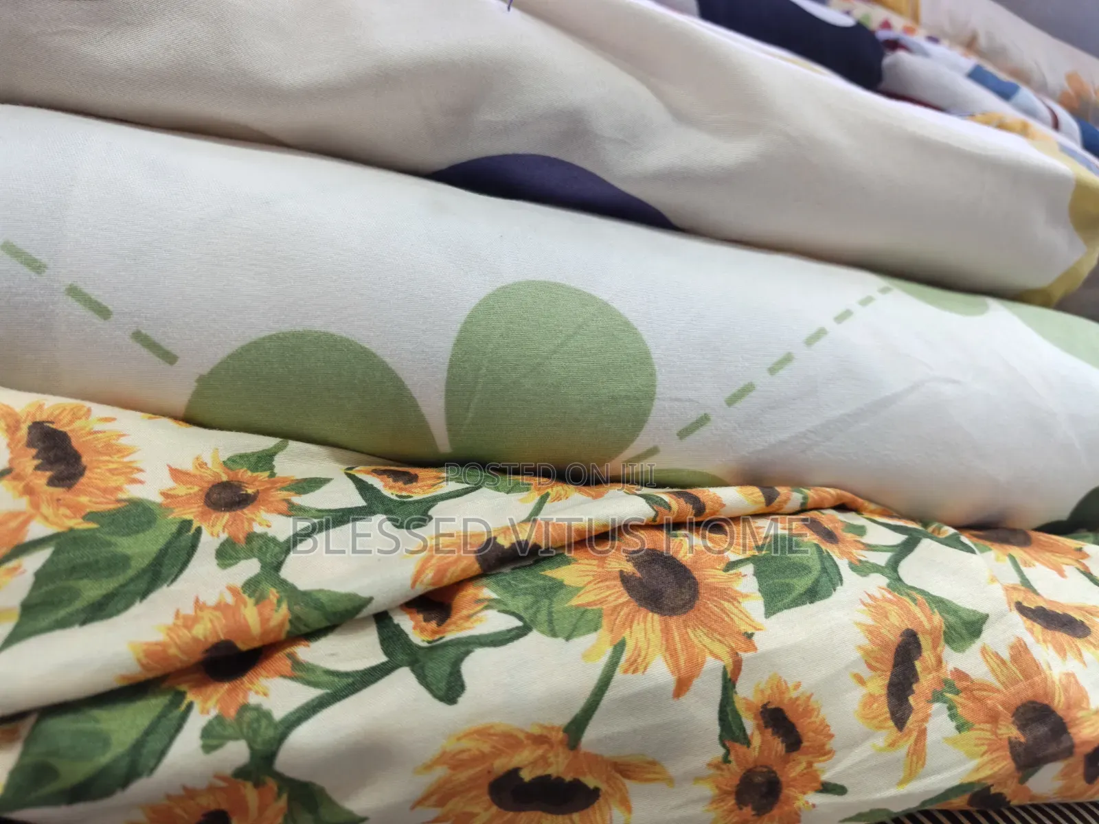 Egyptian Sunflower Design Bedspread Material