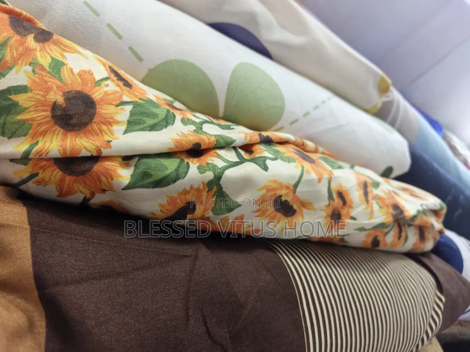 Egyptian Sunflower Design Bedspread Material