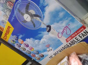 QASA Solar Fan 18 Inches Rechargeable