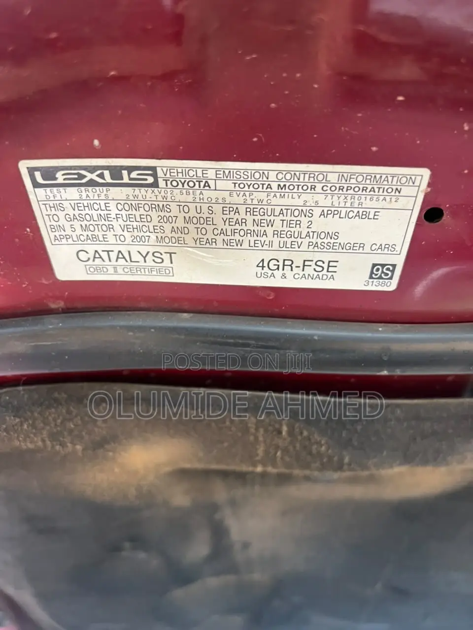 Lexus IS 250 2007 Red