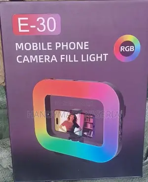 E-30 RGB Mobile Phone Camera Fill Light With Tripod 15% OFF