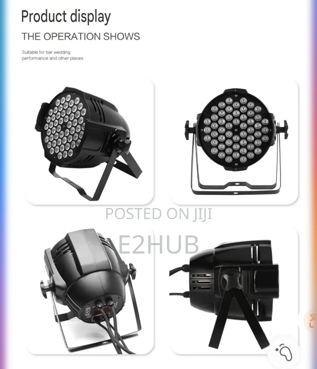 New High Quality 54x3w Stage Light