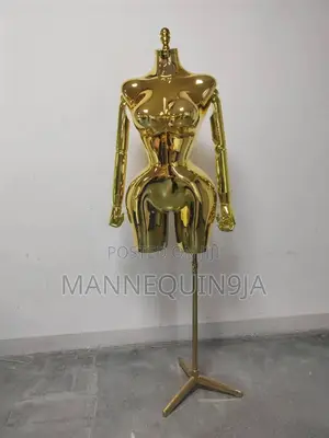 Foreign Glittering Half BBL Female Mannequin With Sleeve