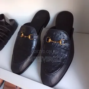 Premium Animal Skin Leather Half Shoe