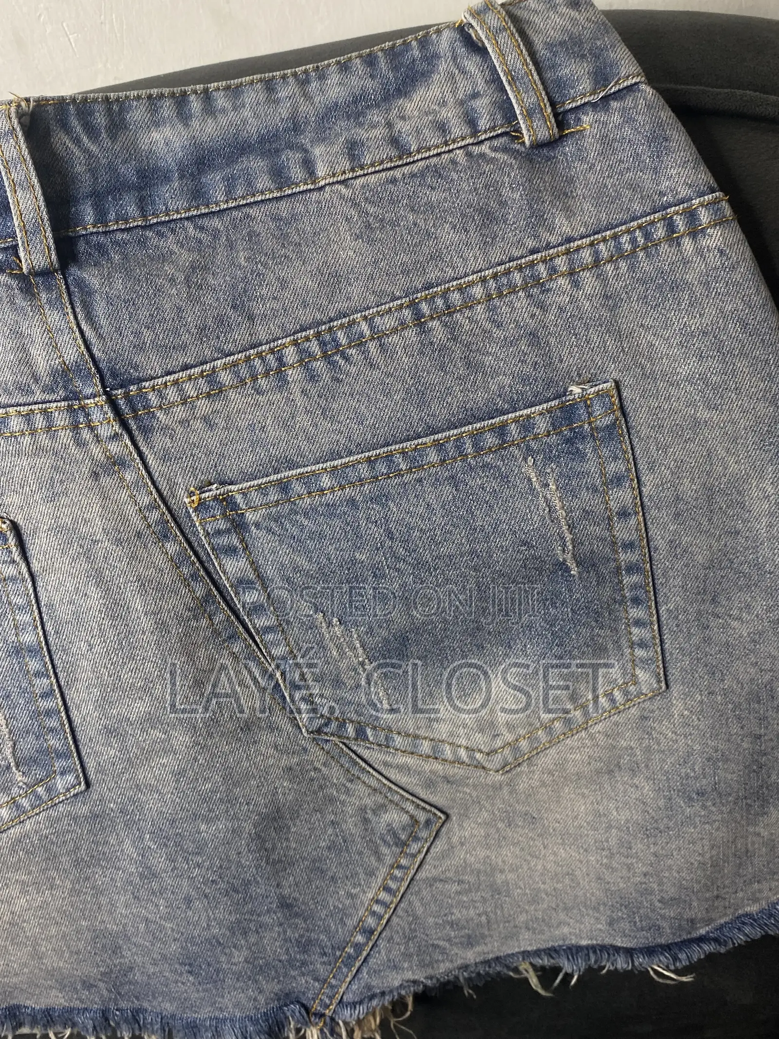 Thrift Denim Skirt