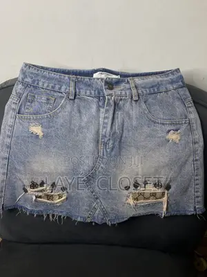 Thrift Denim Skirt
