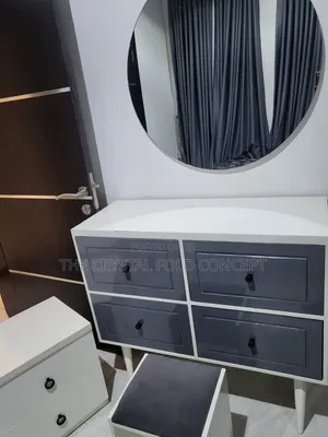Dresser, Mirror, Stool and Bedside Stools