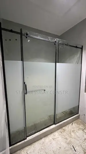 Shower Glass Frosted Middle Tough Cubicle