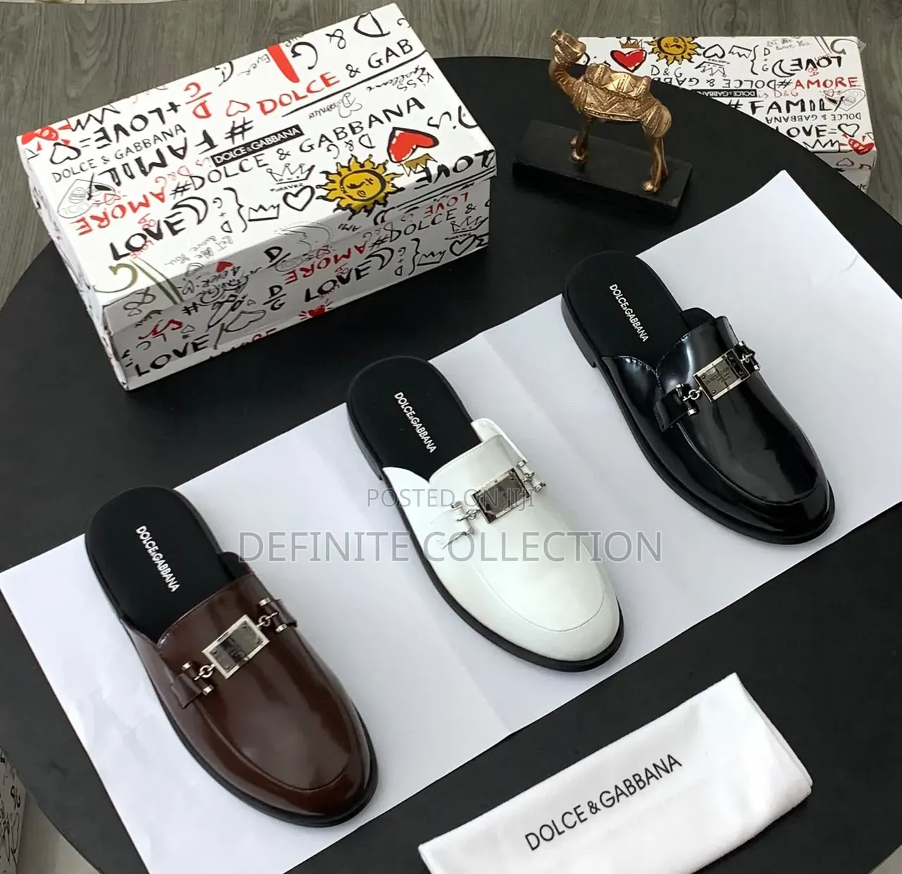 Top Luxury DOLCE GABBANA Half Shoe