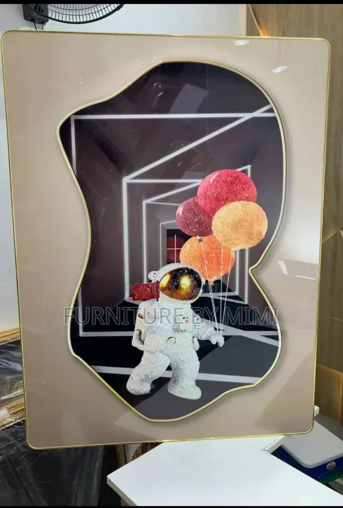 Modern LED-Style Crystal Acrylic Wall Frame 60 by 80cm.