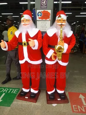 Dancing Santa Claus Stage Decoration – Christmas Celebration Highlight