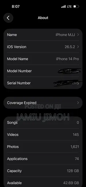 Apple iPhone 14 Pro 128 GB Black