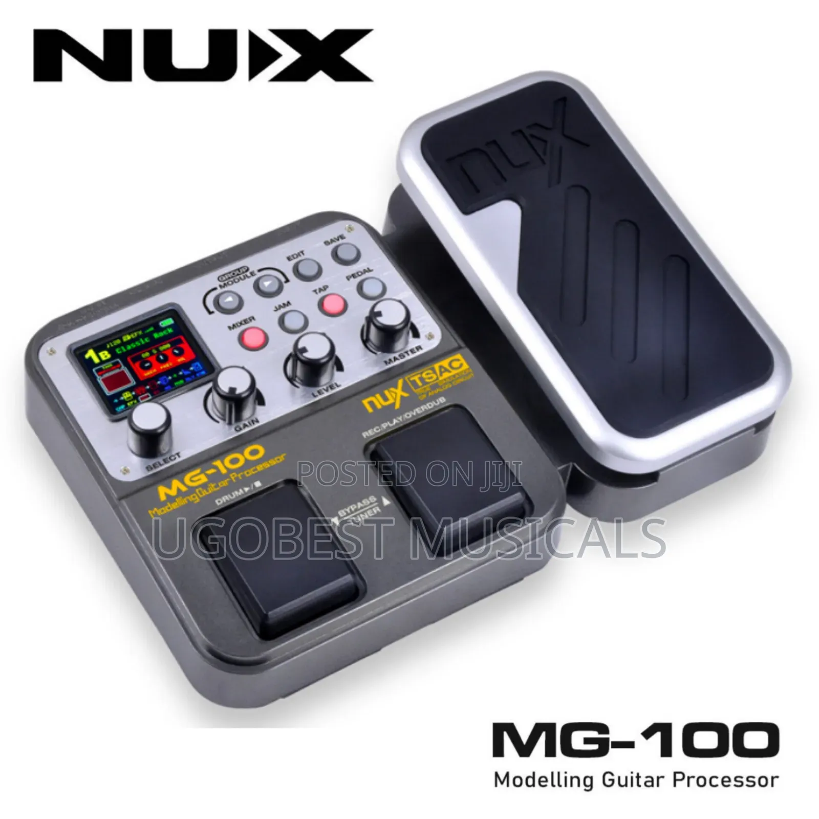 NUX MG-100 Multi-Effects Modeling Guitar Processor Pedal With Looper