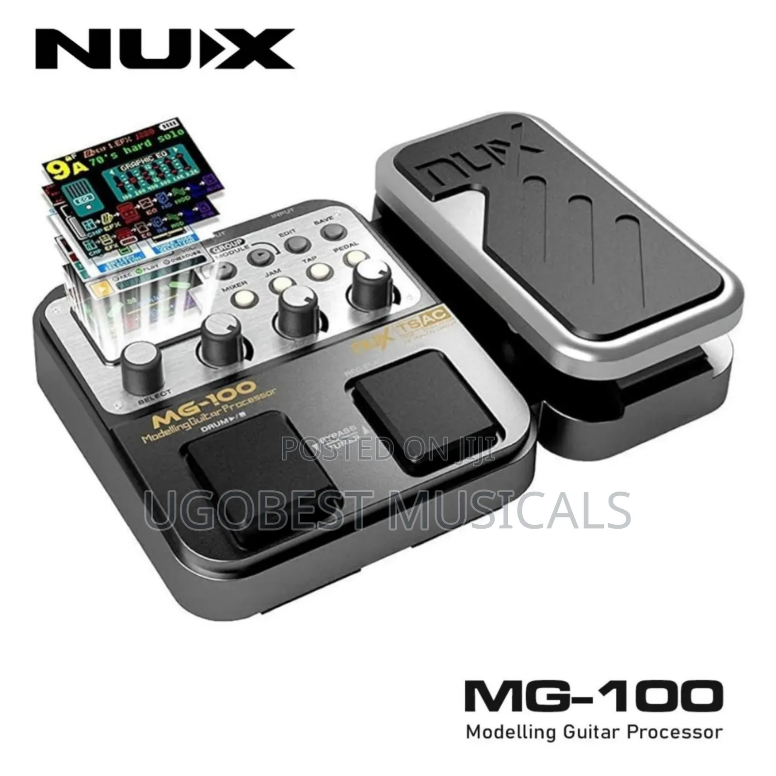 NUX MG-100 Multi-Effects Modeling Guitar Processor Pedal With Looper