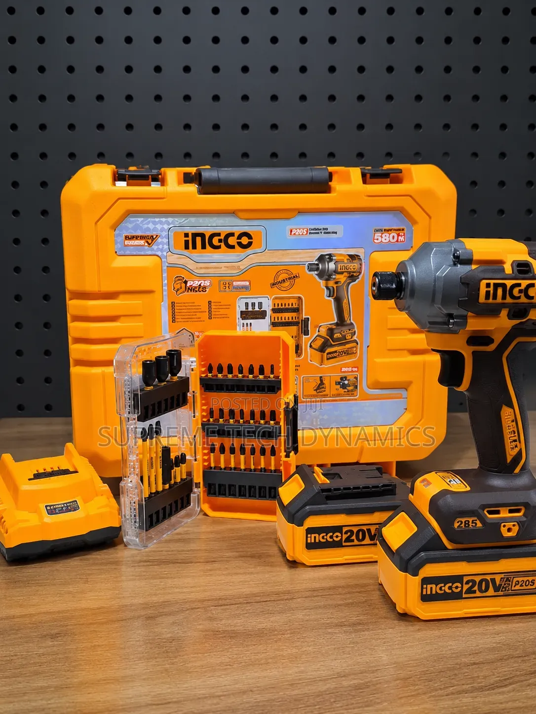 INGCO 20V Brushless Cordless Impact Driver Kit | 2 Batteries