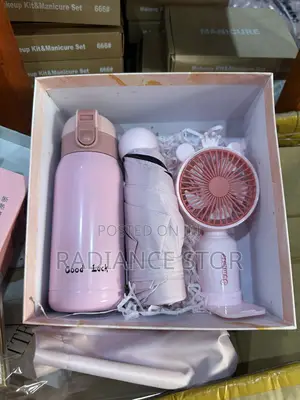 3 in 1 Water Bottle/Fan/Umbrella Gift Set