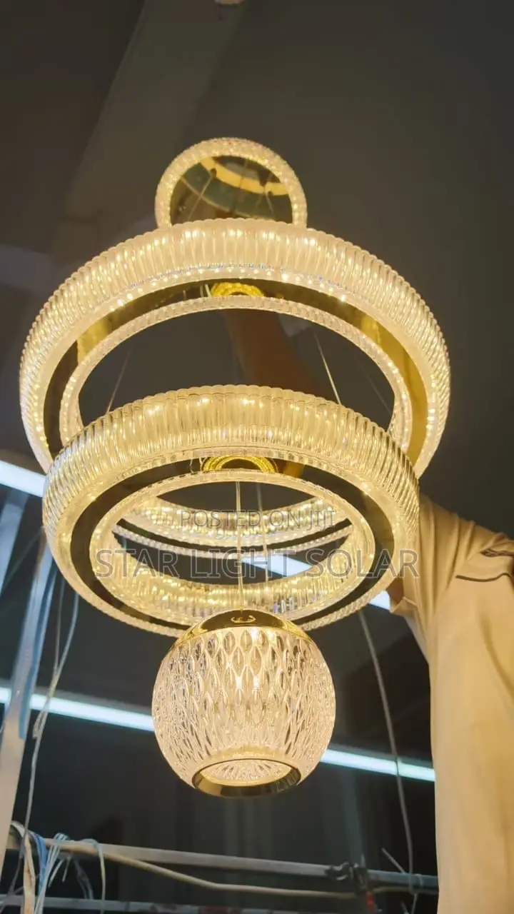 Led Chandelier Comes With Three Colour