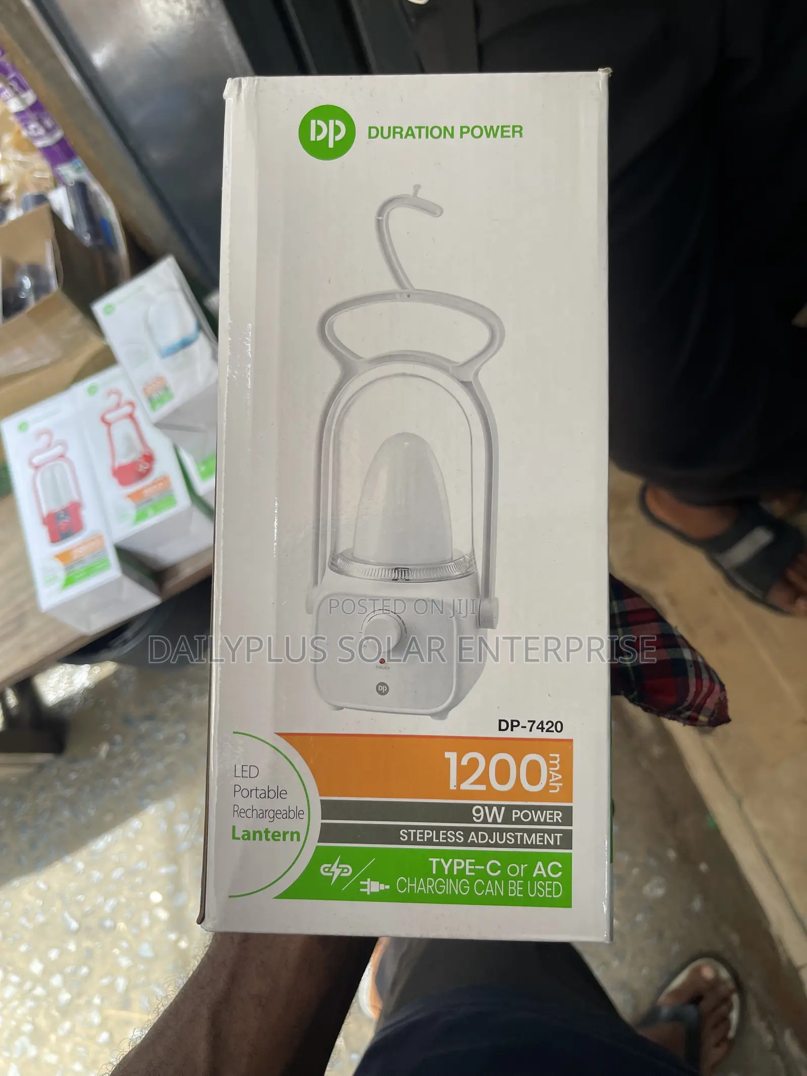 DP 1200mah LED Portable Rechargeable Lantern