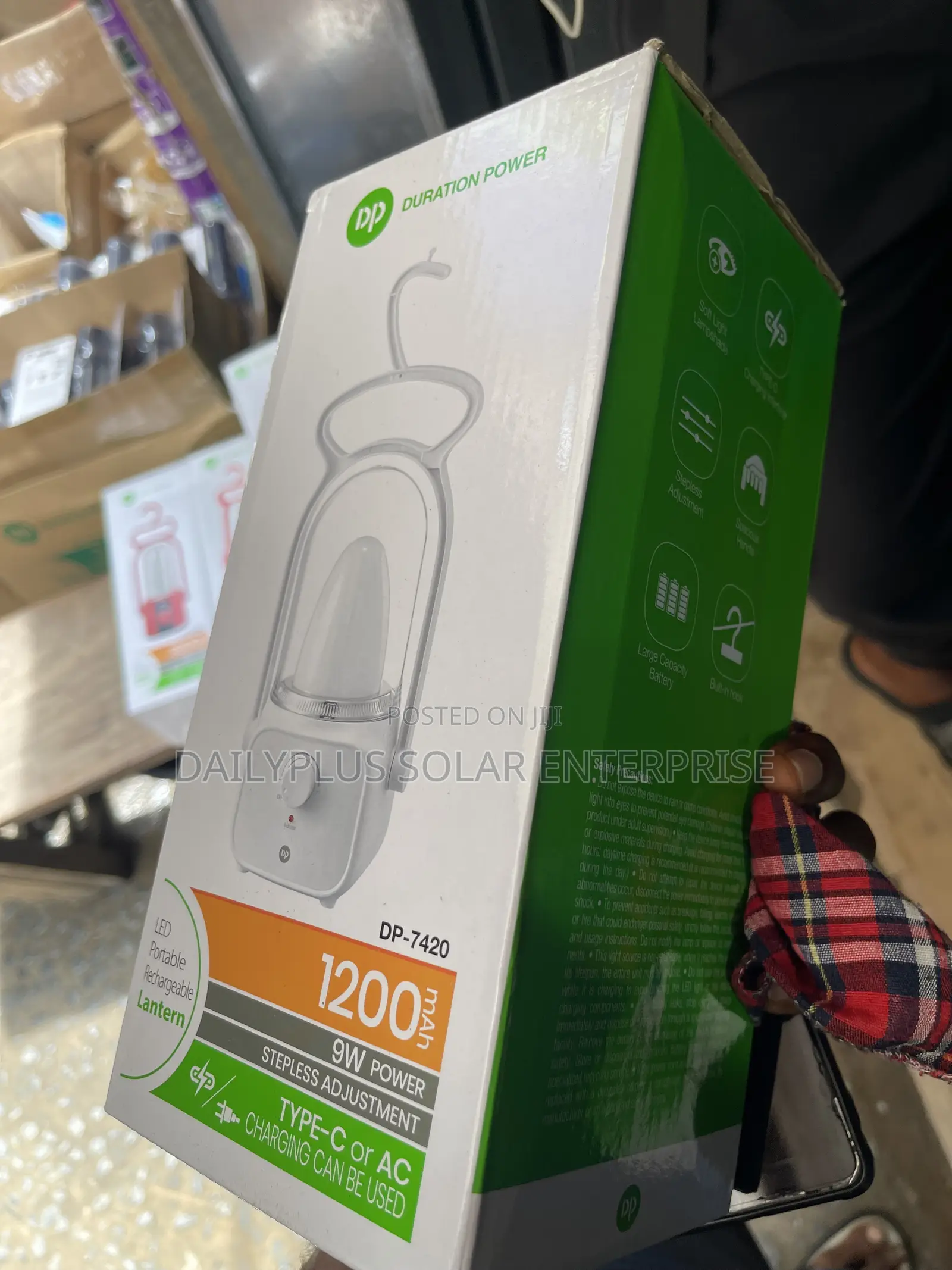 DP 1200mah LED Portable Rechargeable Lantern