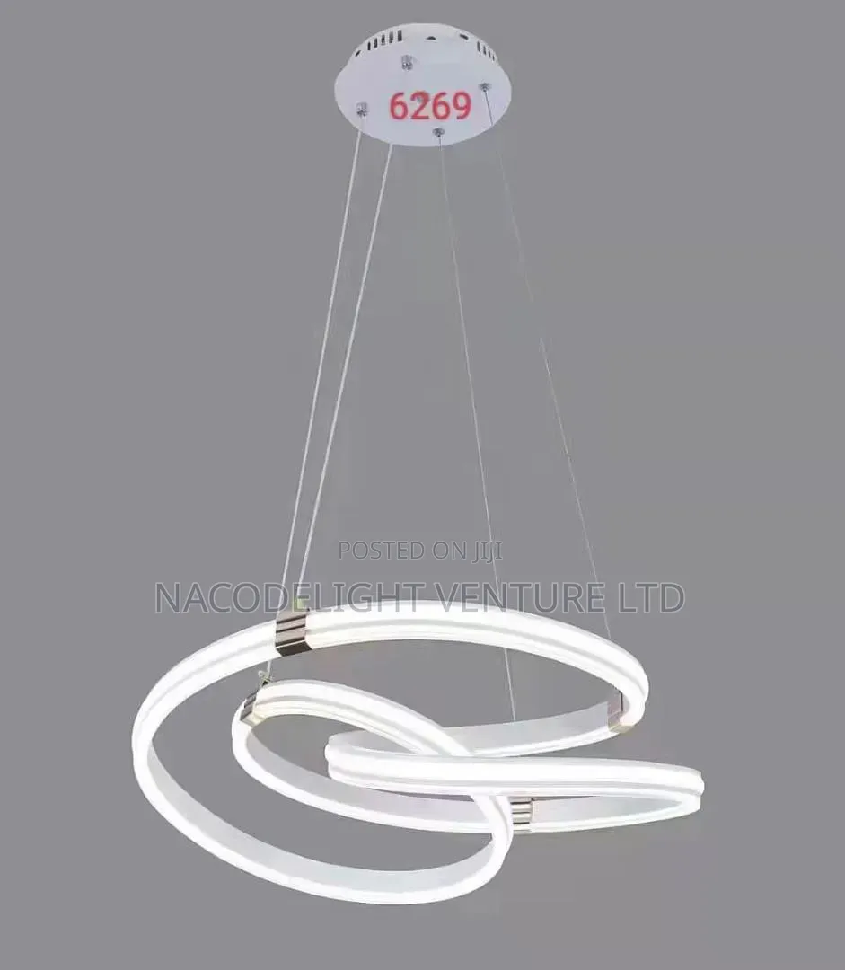 Modern 3-Ring Intertwined LED Chandelier–Adjustable Ceiling Hanging