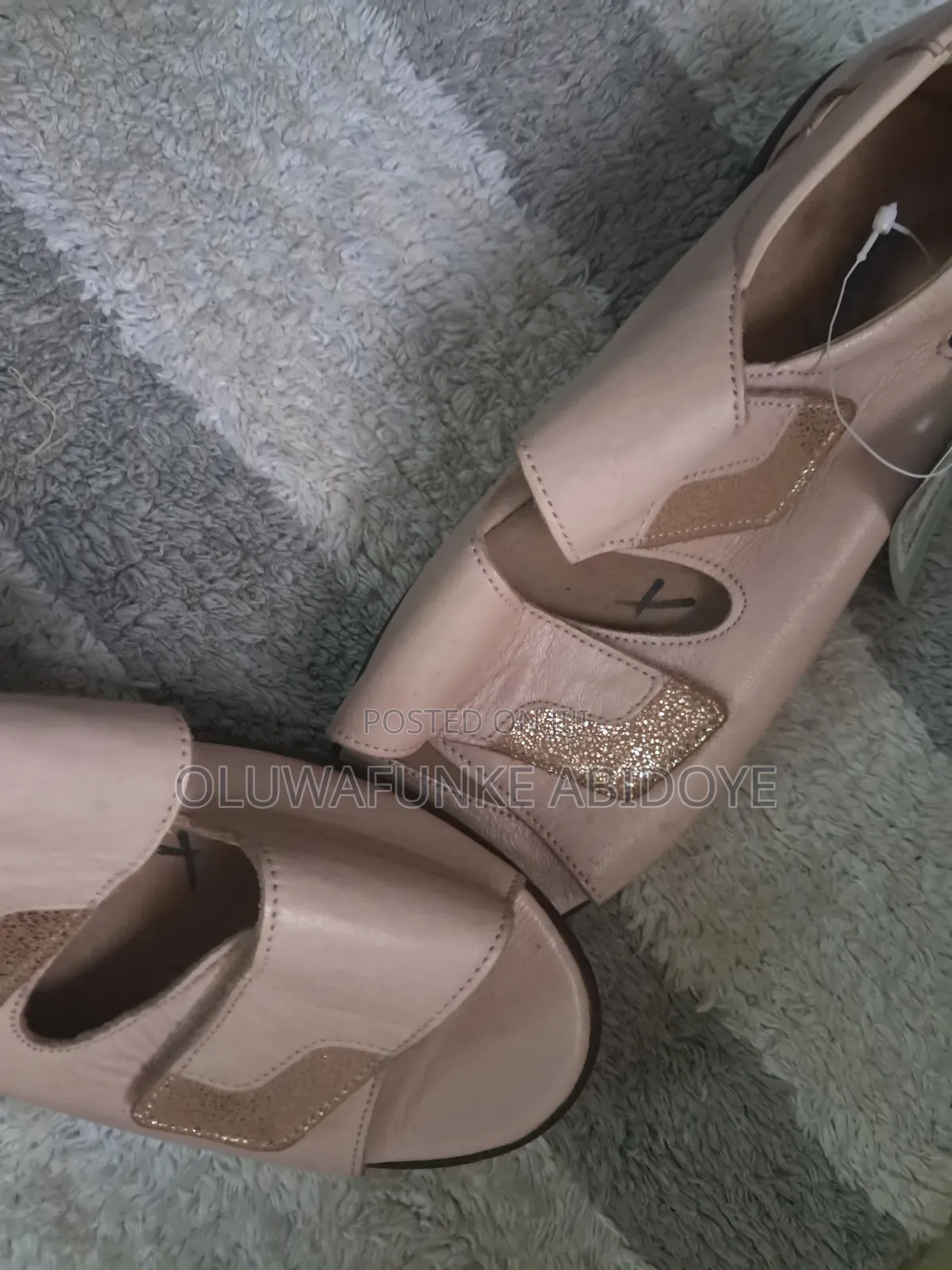 Open Toes Beige Sandals