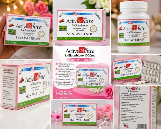 active white glutathione capsule l-glutathione 1000mg Skin Whitening Capsules Collagen White ACTIVE WHITE Glutathione