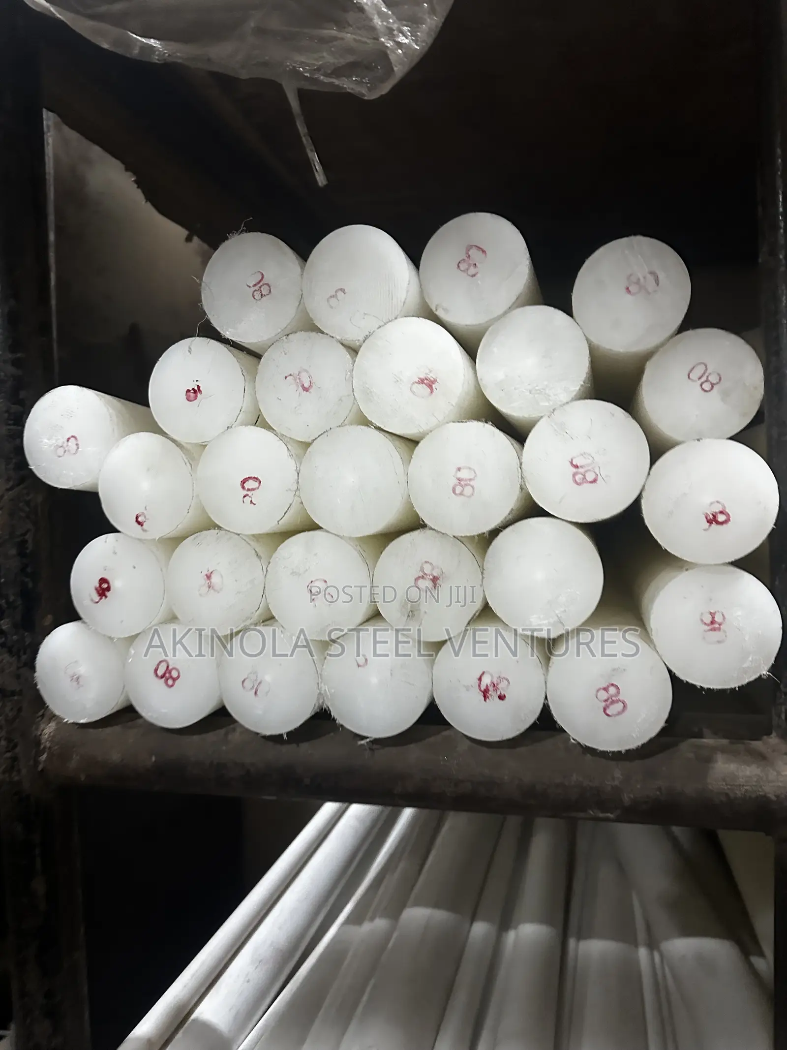 80mm Teflon Round Bar - Nylon Rod