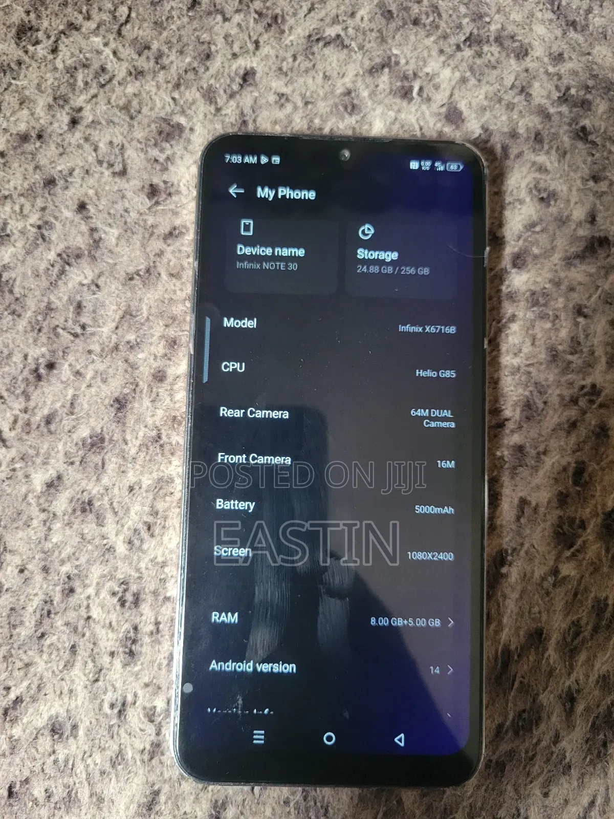 Infinix Note 30 5G 256 GB Black