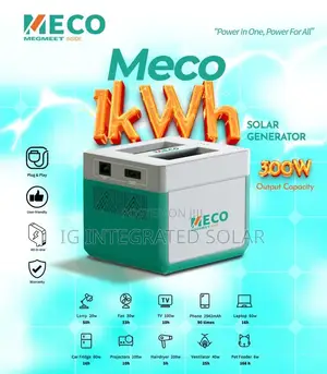 1kwh MECCO Lithium Battery Solar Generator