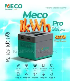 1kwh MECCO Lithium Battery Solar Generator