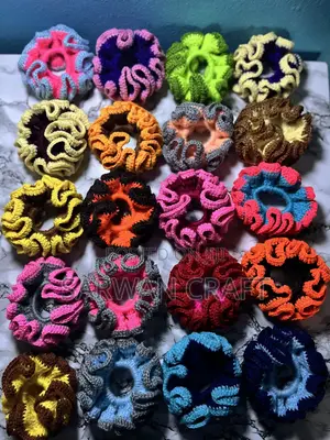 Crocheted Hair Scrunchies