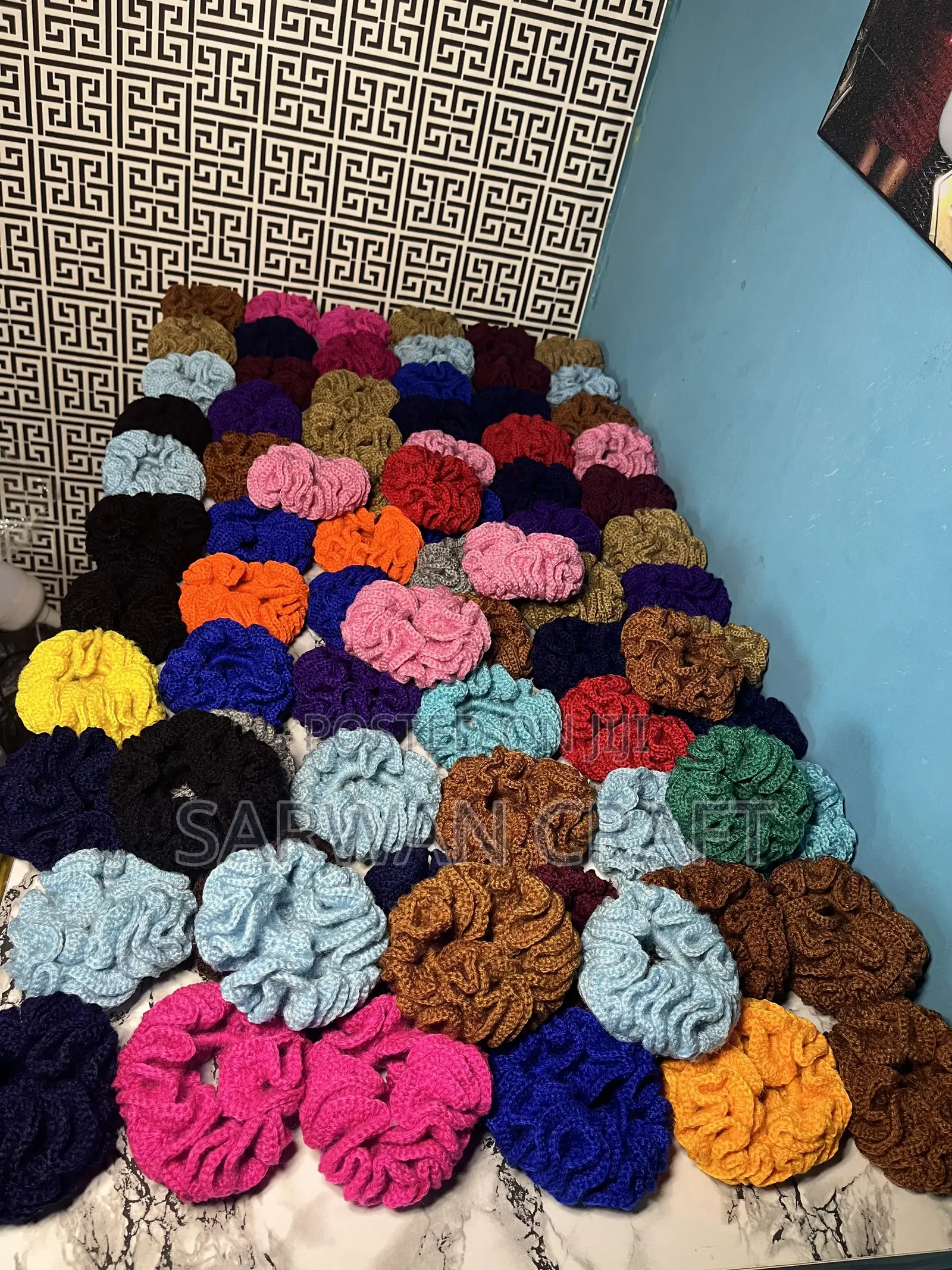 Crocheted Hair Scrunchies
