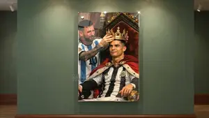 Messi Ronaldo Coronation of Rivals (Picture-Frame)