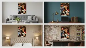 Messi Ronaldo Coronation of Rivals (Picture-Frame)