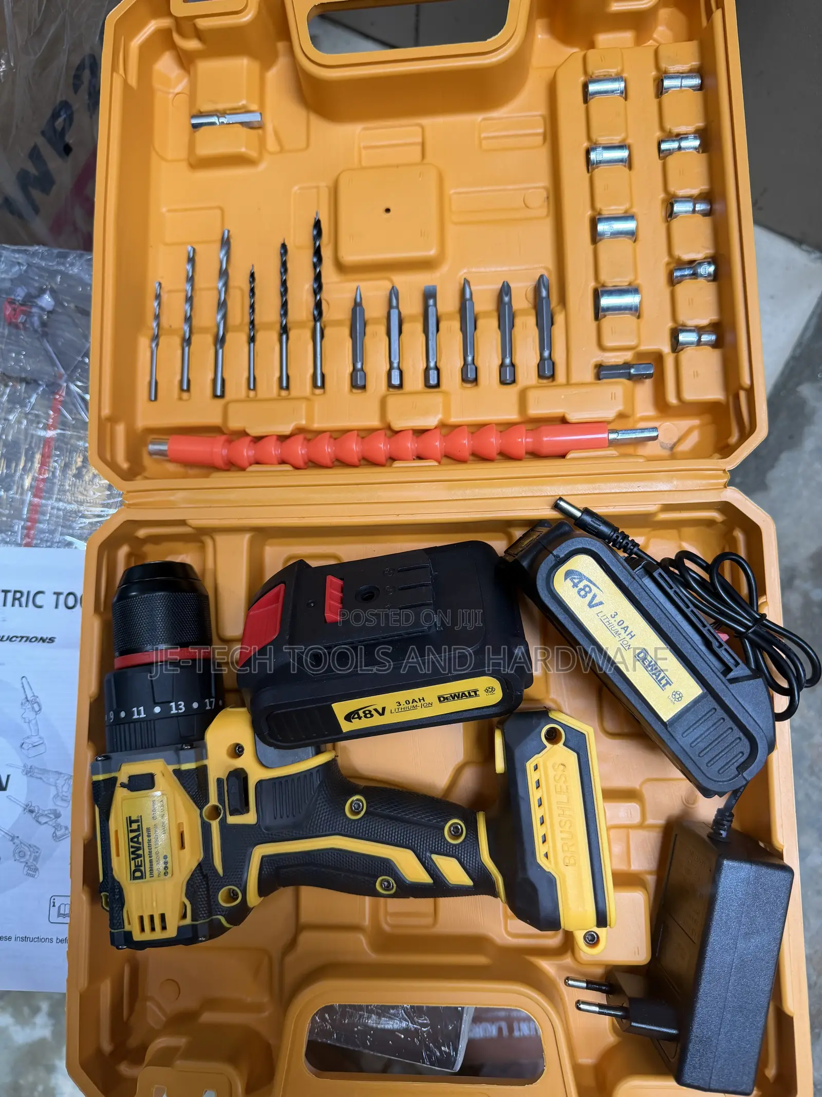 Dewalt Cordless Impact Drill Set 48V