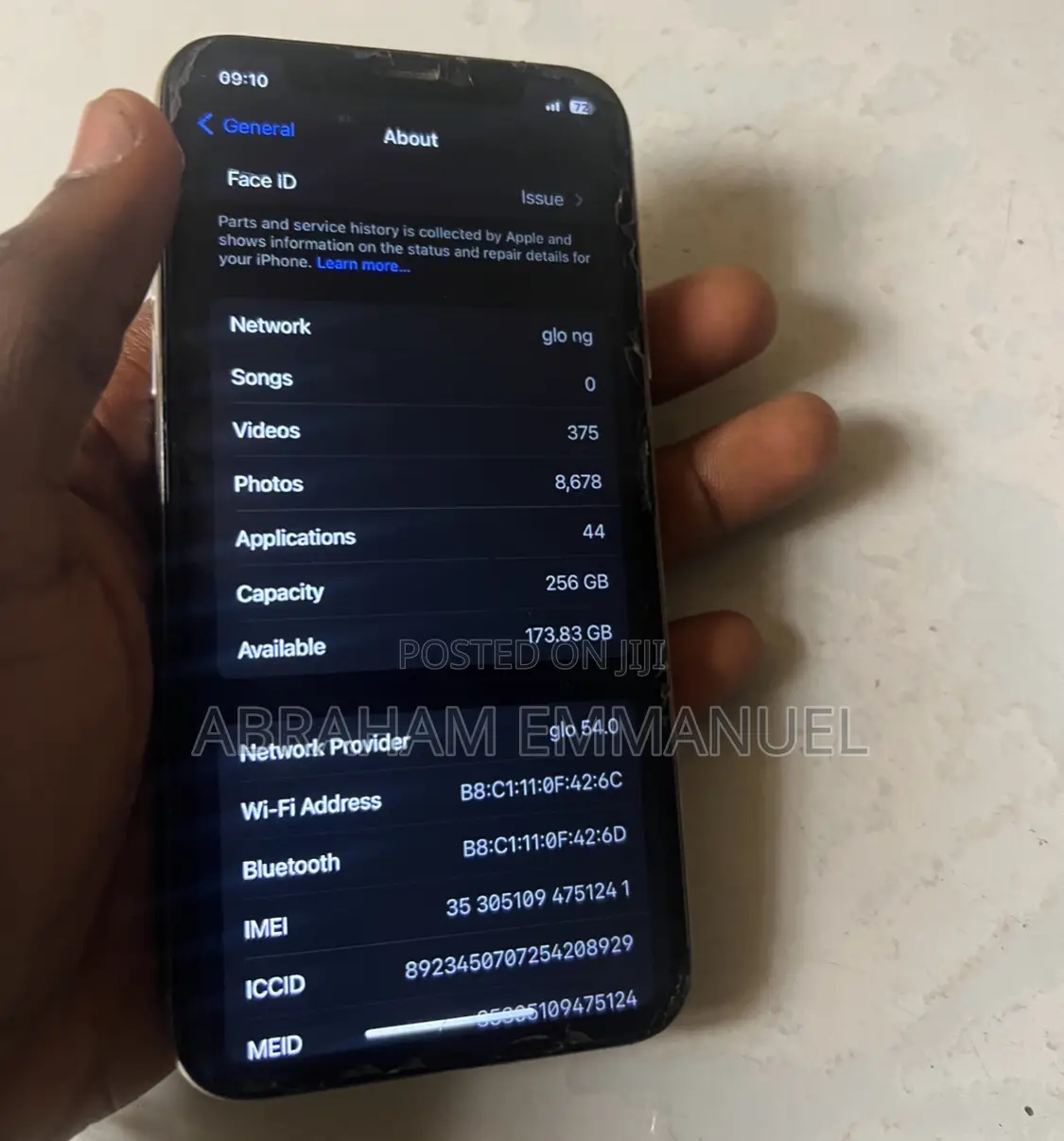 Apple iPhone X 256 GB Gray