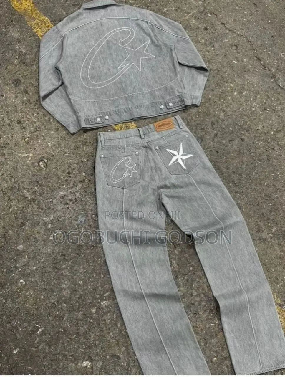Premium Up and Down Denim Jeans Set