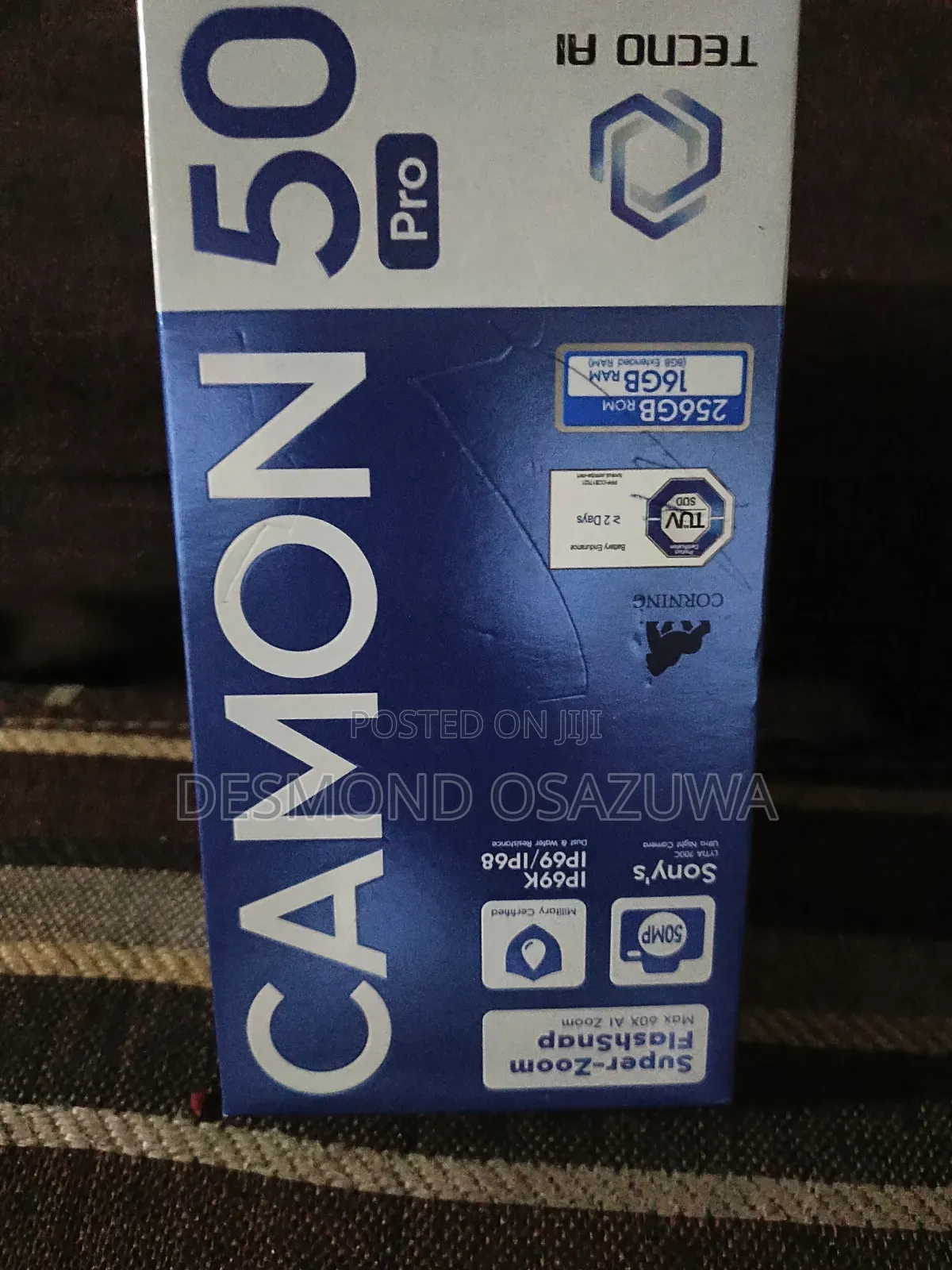 New Tecno Camon 50 Pro 256 GB Black