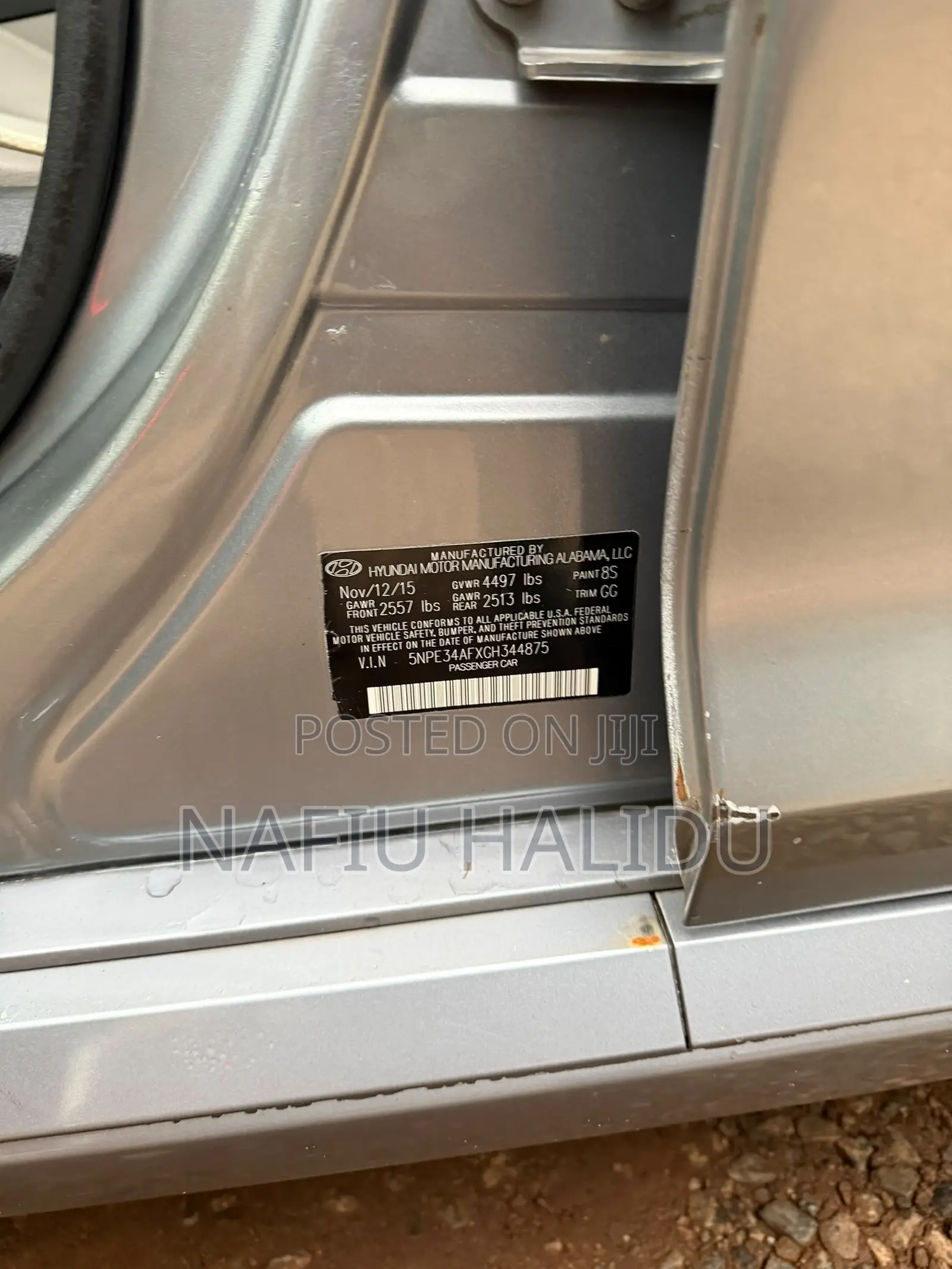 Hyundai Sonata 2017 Silver