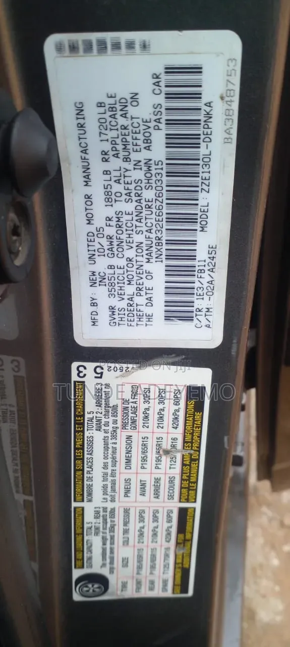 Toyota Corolla 2006 Gray