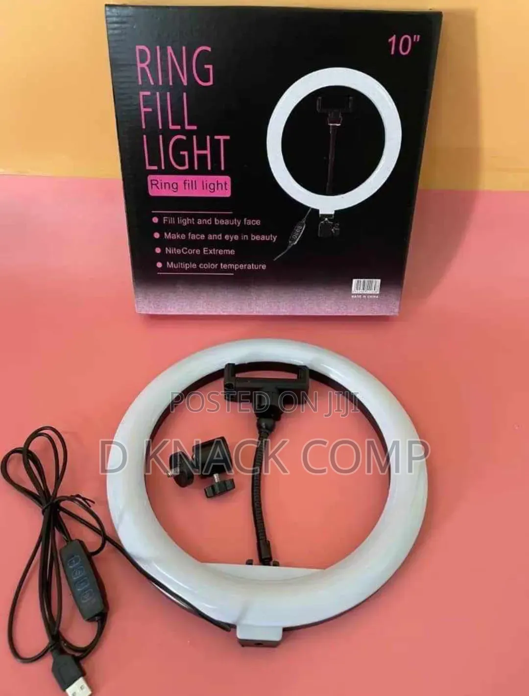 10 "LED Ring Light Dimmable Video Makeup Selfie Night Light